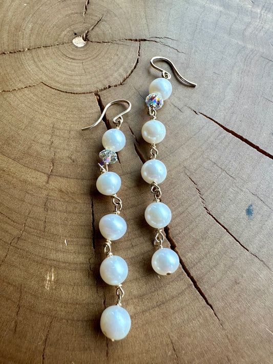 Pearls by the Yard Earring