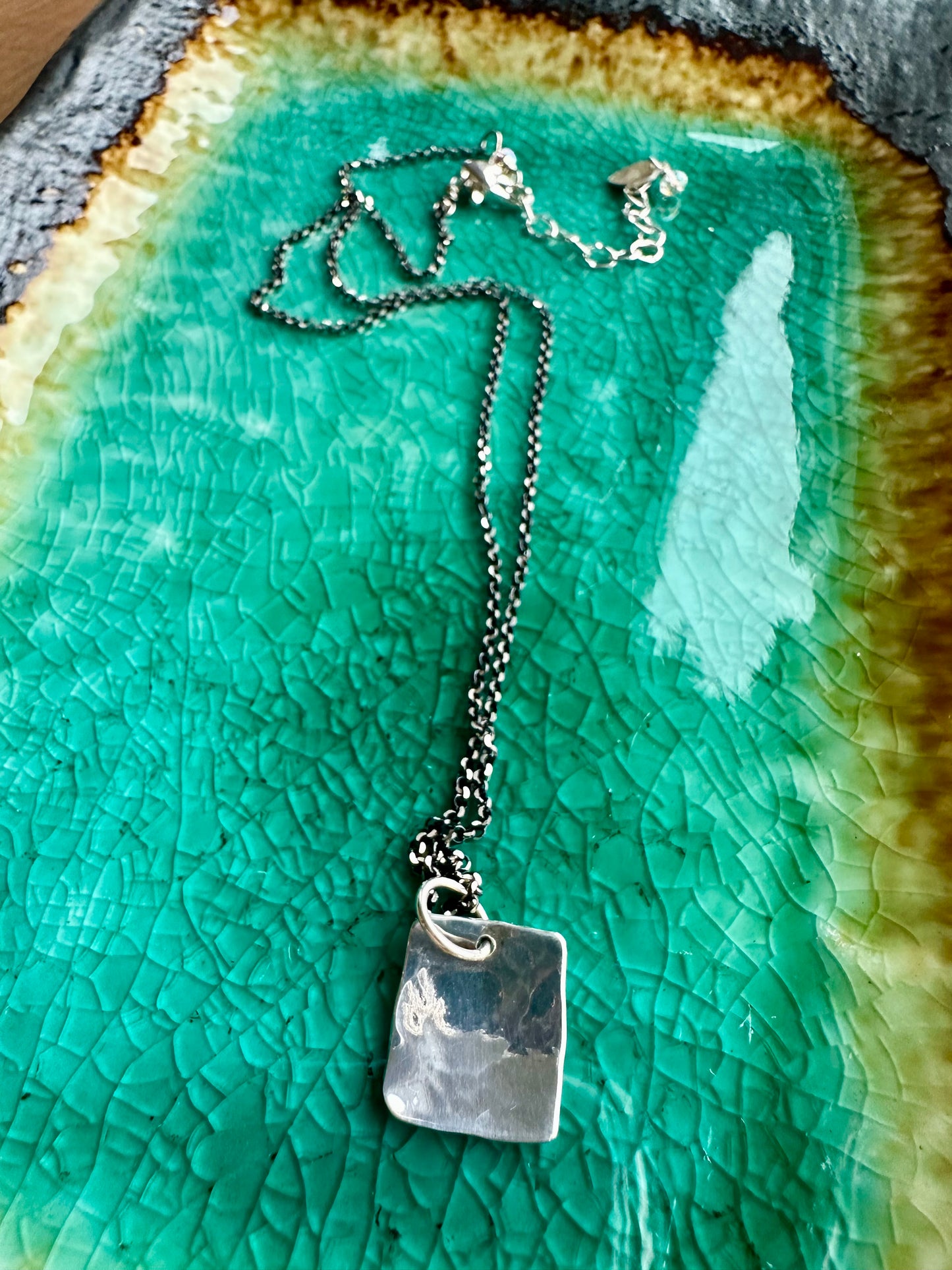 Silvery Sequin Necklace