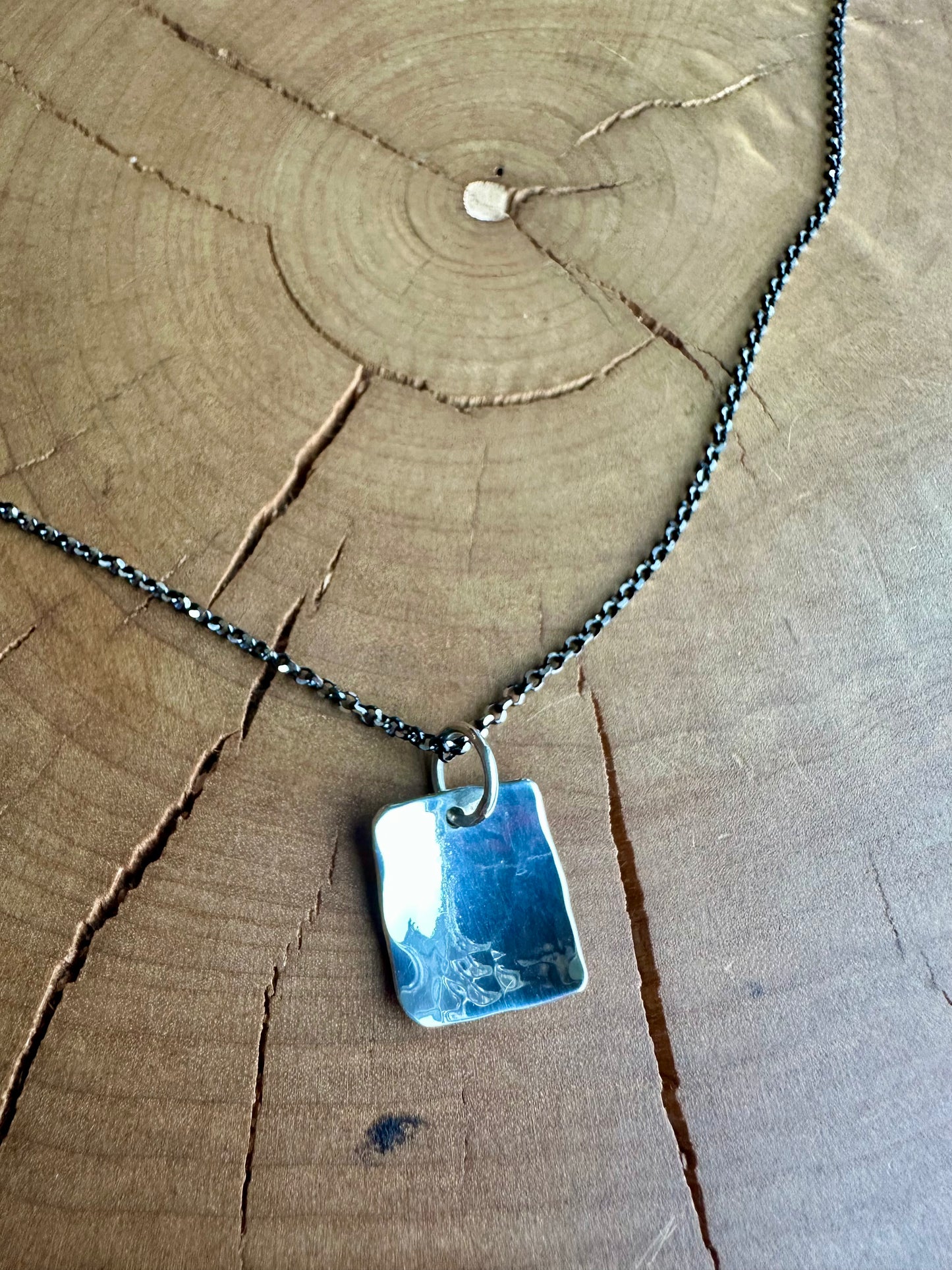 Silvery Sequin Necklace