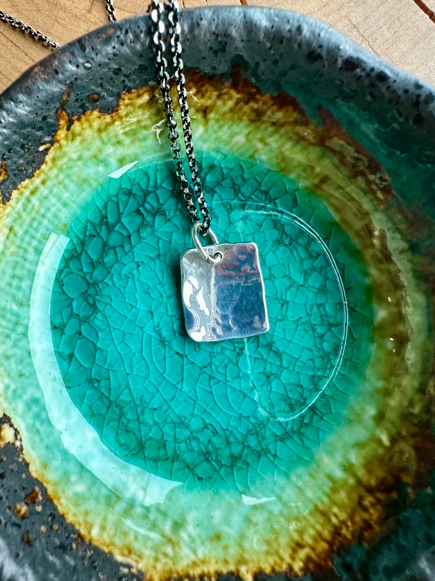 Silvery Sequin Necklace