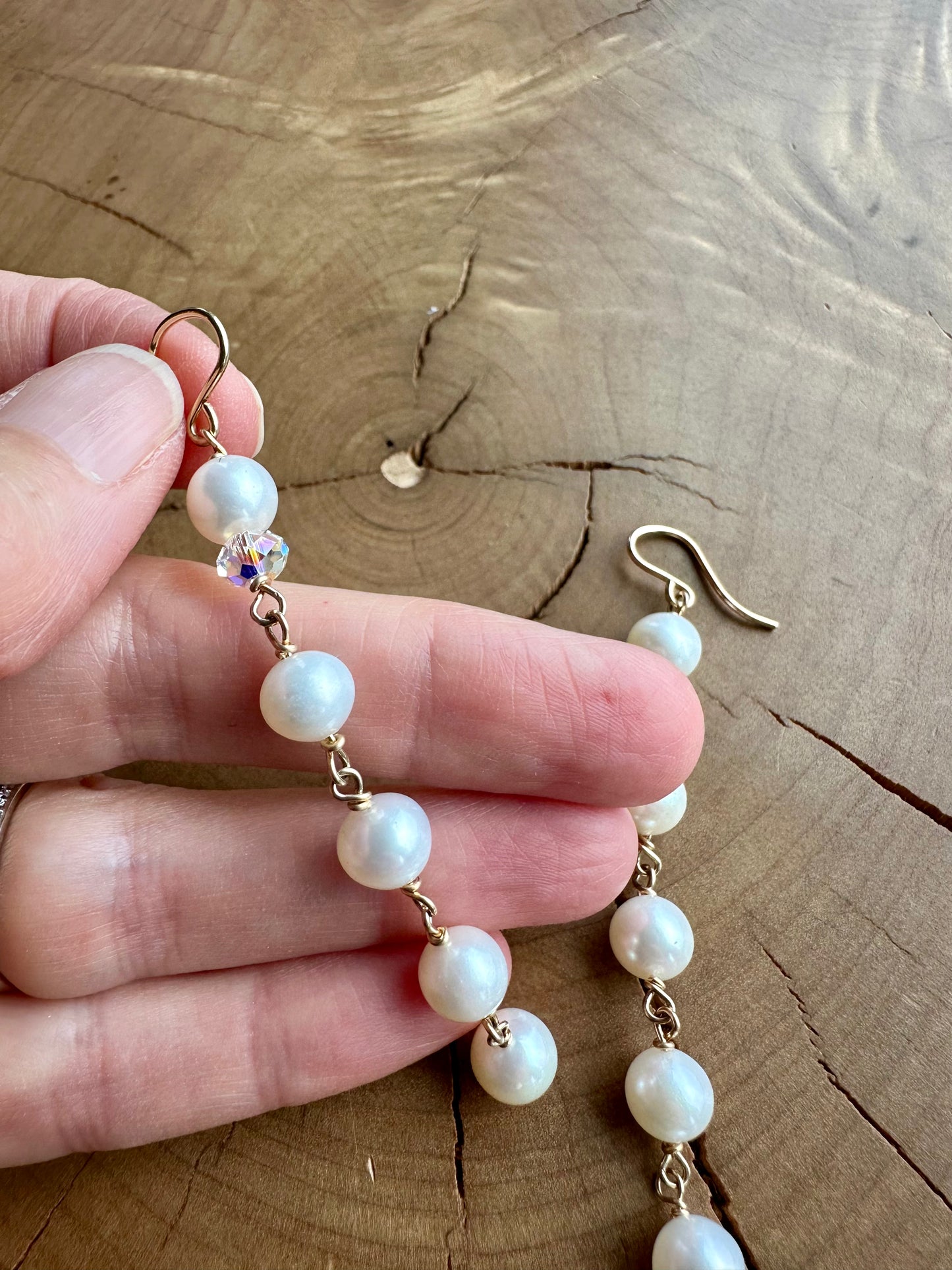 Pearls by the Yard Earring