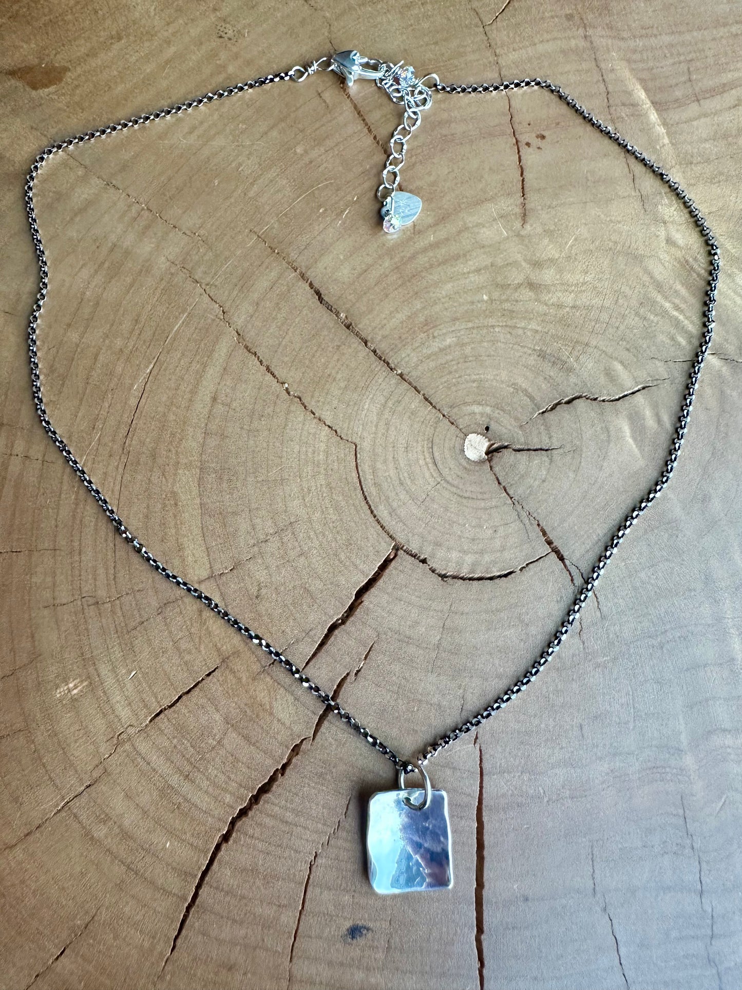 Silvery Sequin Necklace