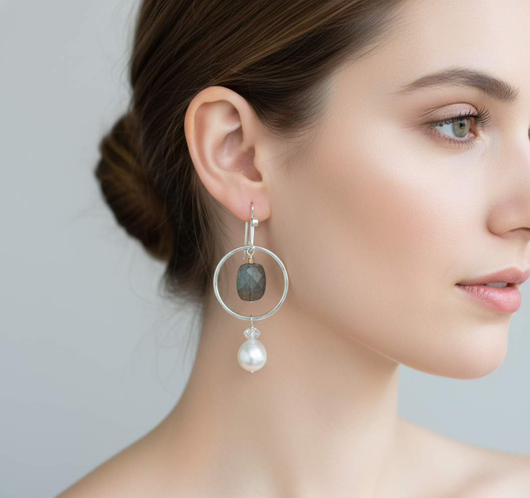 Avanti Earring on Model
